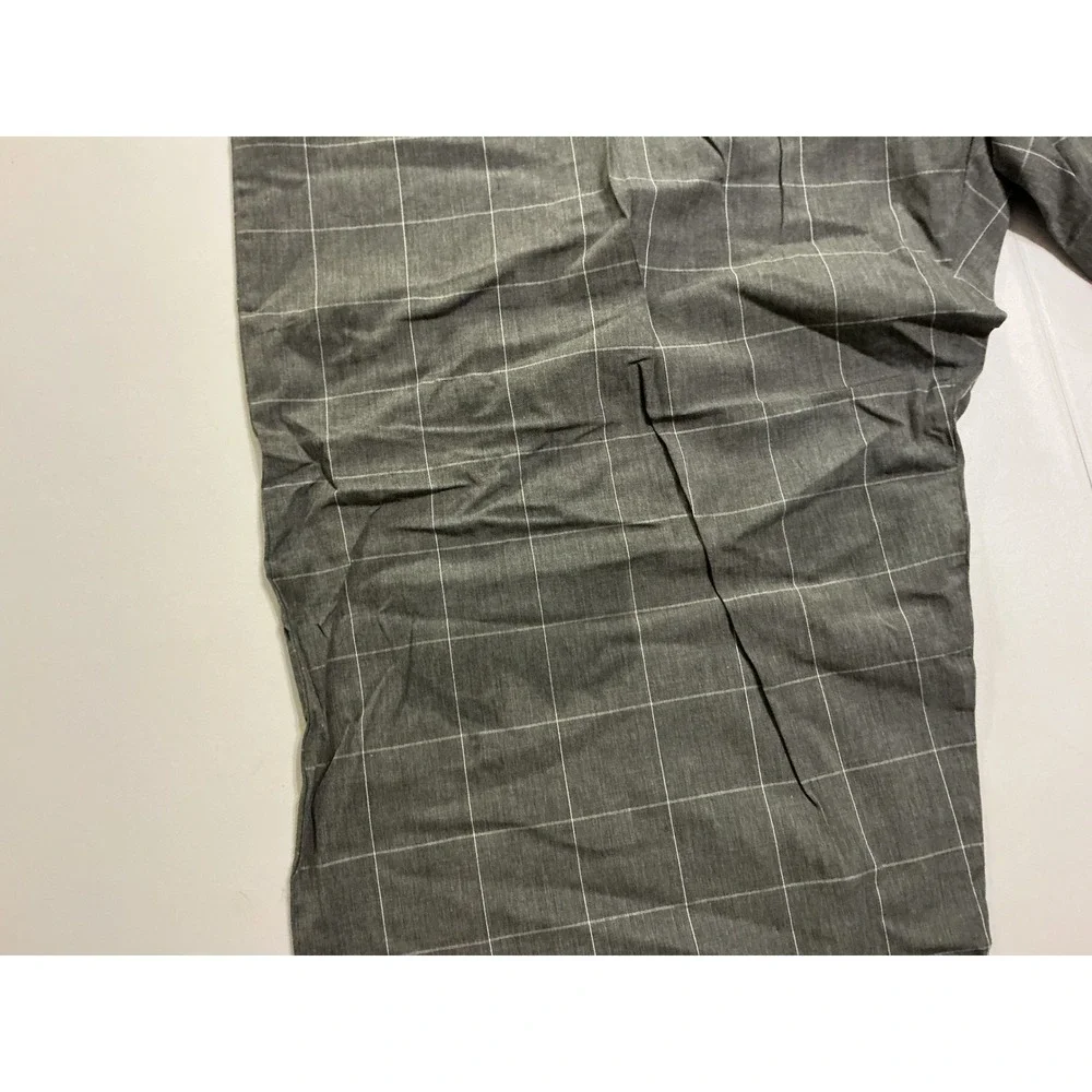 Polo Ralph Lauren‎ Mens Grey Windowpane Plaid Pants Size L Button Fly NWT Flaws